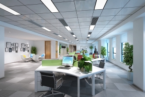 办公区设计效果图,办公区设计图