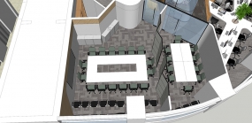 科技公司办公室设计全景图