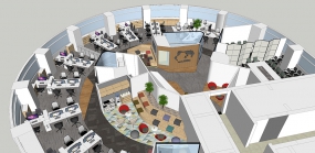 办公室设计布局图,设计布局图