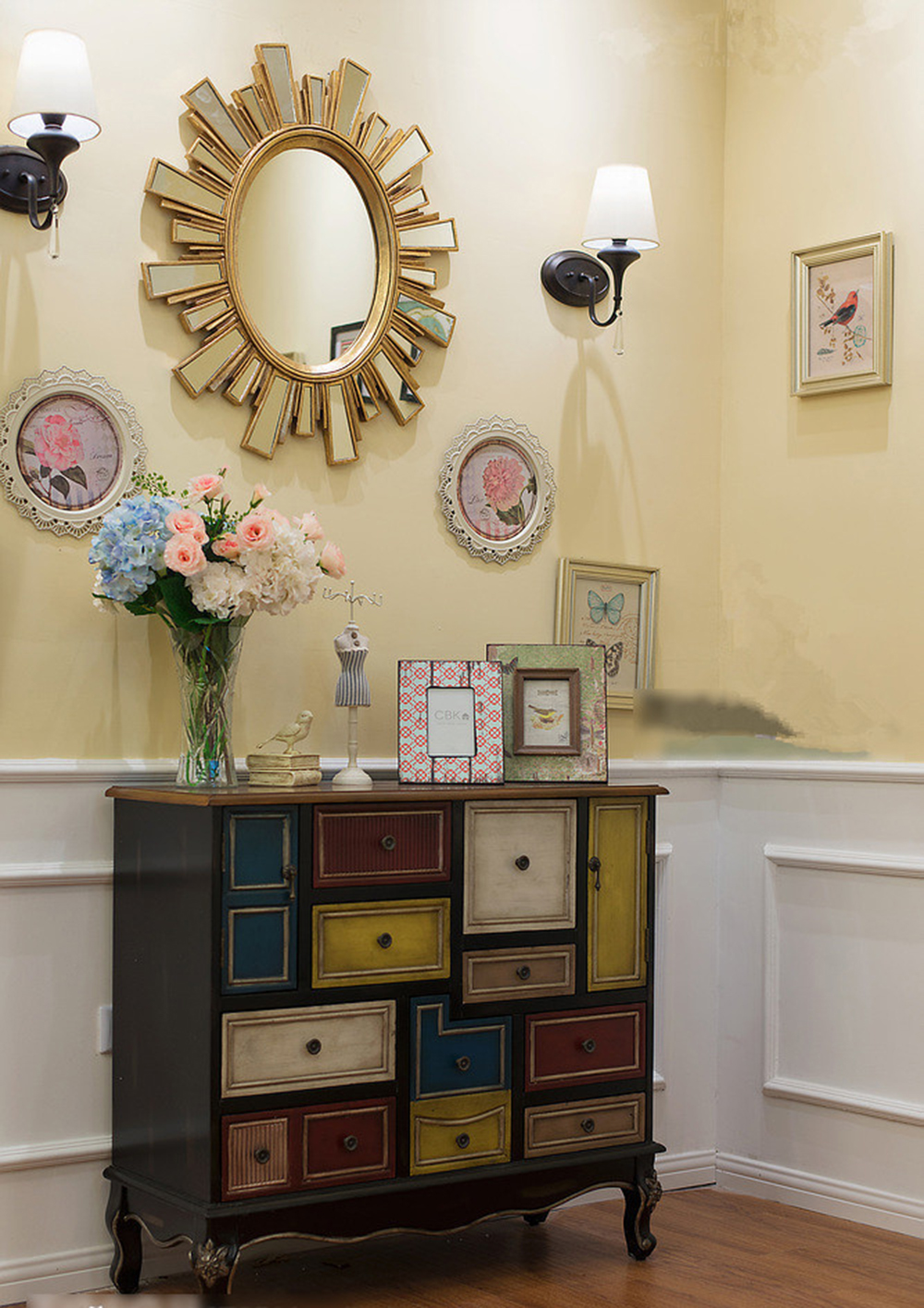 美甲店空间设计实景图,美甲店空间布局效果图