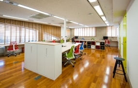 办公室实木地板铺贴效果图,办公室实木地板图