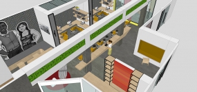 办公室装修设计全景图,装修设计全景图