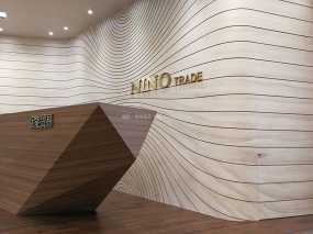 商务稳重风办公室前厅设计布局图,办公室前厅设计布局图