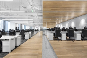 游戏公司开放区域装修设计效果图,开放区域装修设计效果图