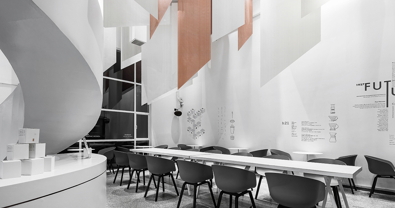 咖啡厅装饰案例图,咖啡厅装饰实景图