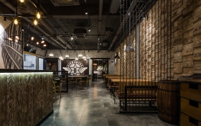 烧烤店空间设计效果图,烧烤店装饰图片