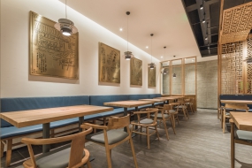 饭店装饰实景图,饭店装饰效果图