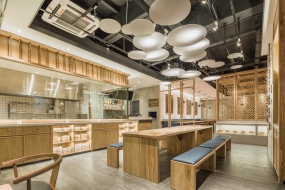 饭店装修设计实景图,饭店装修设计效果图