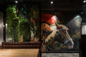 烧烤店装饰实景图,烧烤店装饰效果图