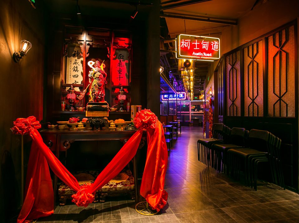 火锅店空间设计实景图,火锅店空间设计效果图