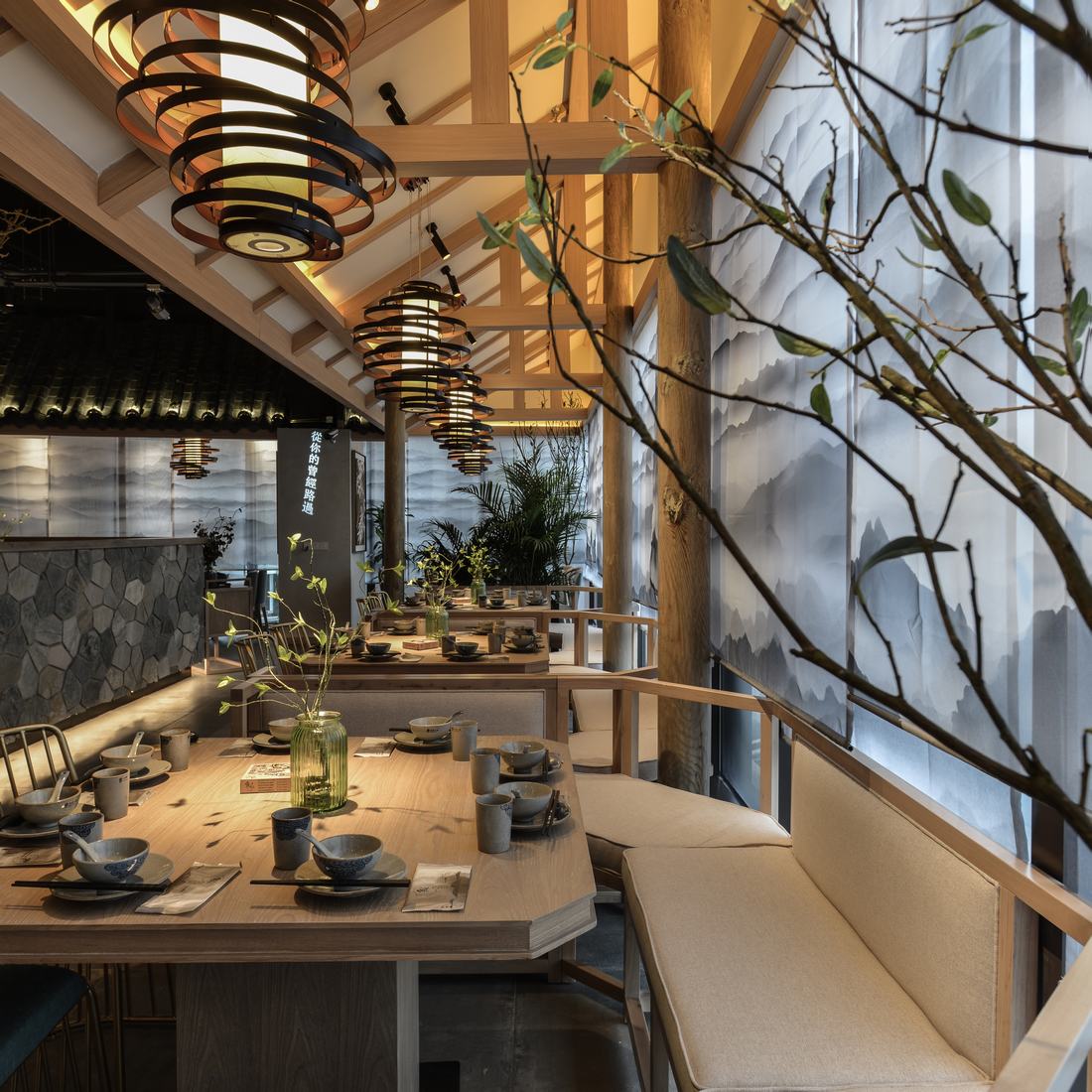 饭店空间设计案例图,饭店空间设计实景图