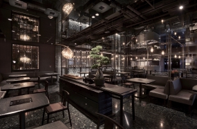 火锅店装饰效果图,火锅店装饰图片