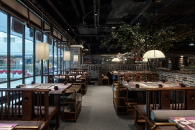 火锅店装修设计实景图,火锅店装修设计案例图