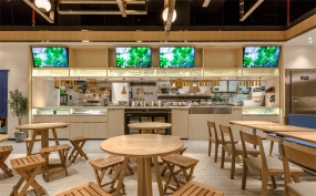 快餐店装修设计案例图