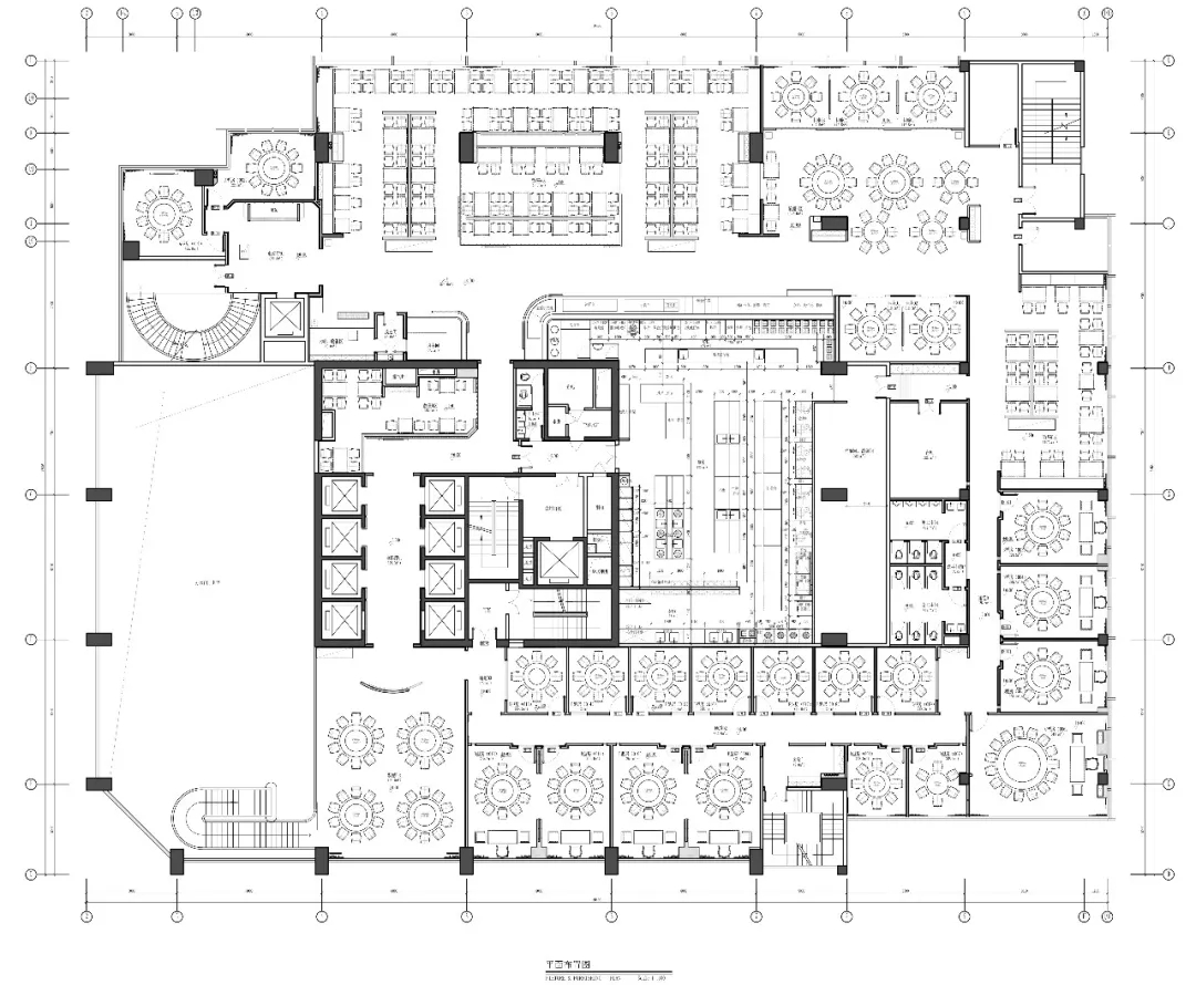 饭店装修设计平面图,饭店设计平面图