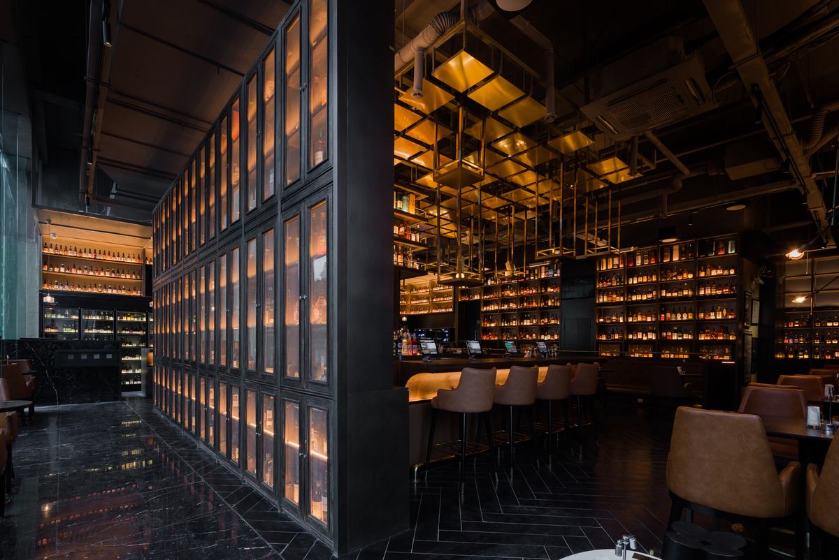 酒馆装修设计图,酒吧空间设计效果图