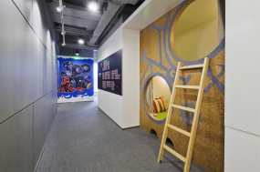 办公室墙面装饰效果图,办公室墙面效果图