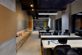 办公区设计效果图,办公区效果图