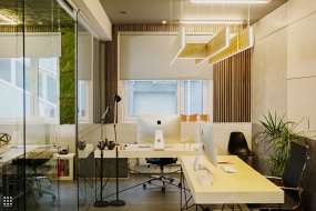 办公区域装修设计效果图,办公区设计效果图