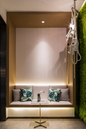 办公室前台接待区设计效果图