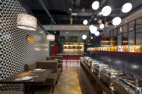 铁板烧装修设计效果图,铁板烧装修设计布局图