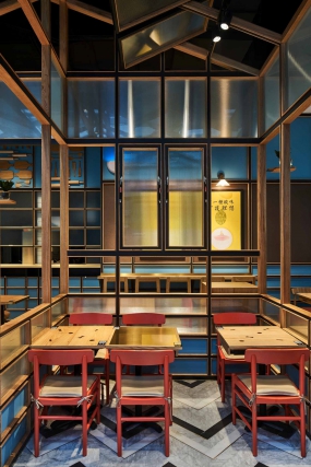 快餐店设计布局图,快餐店设计实景图