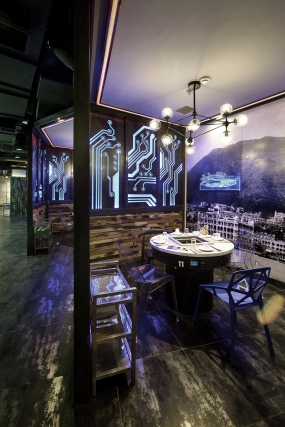 重庆火锅店装饰设计实景图,重庆火锅店装饰设计布局图