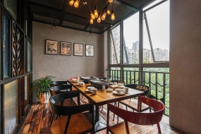 烧烤店装饰图片,烧烤店空间设计布局图