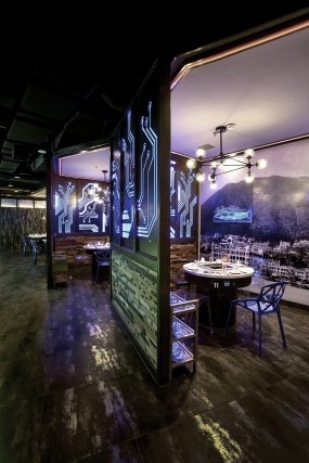 重庆火锅店装饰设计实景图