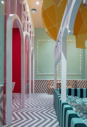 儿童游乐生活馆装修效果图,儿童乐园装修设计效果图