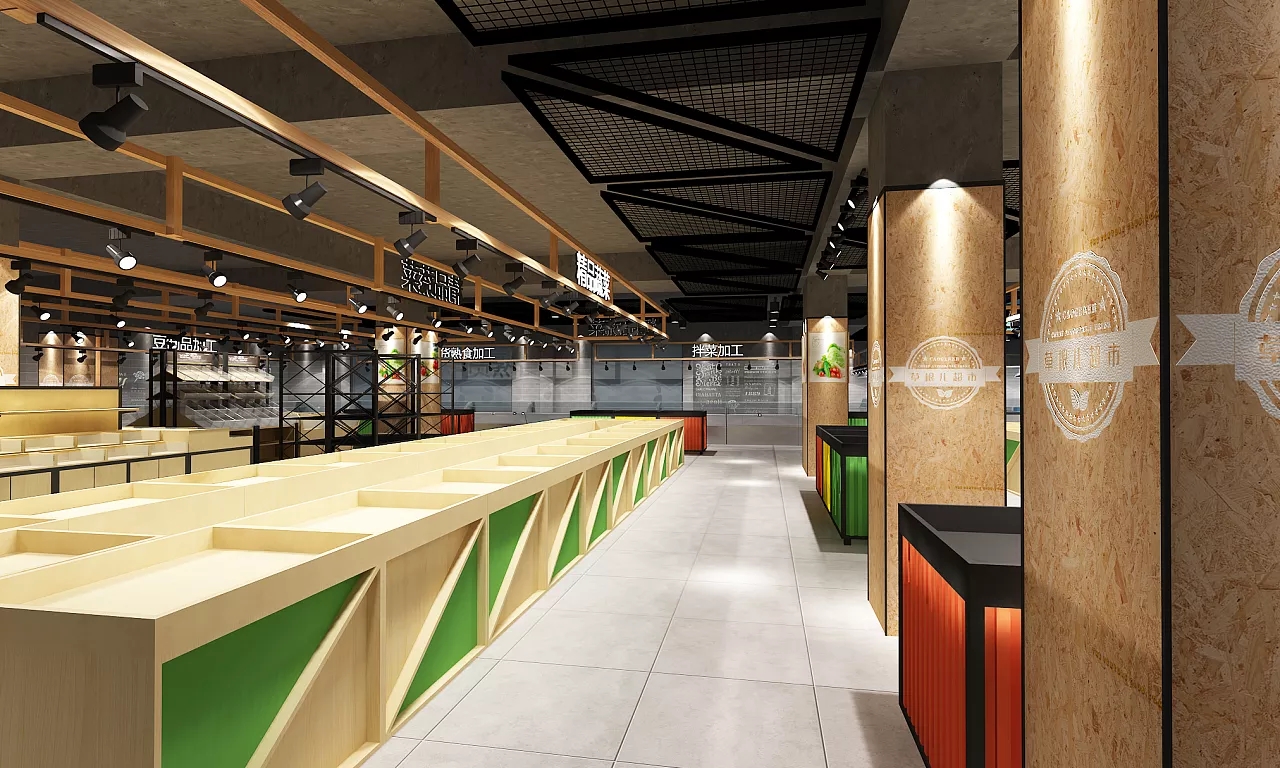 超市空间设计图片,超市空间设计图