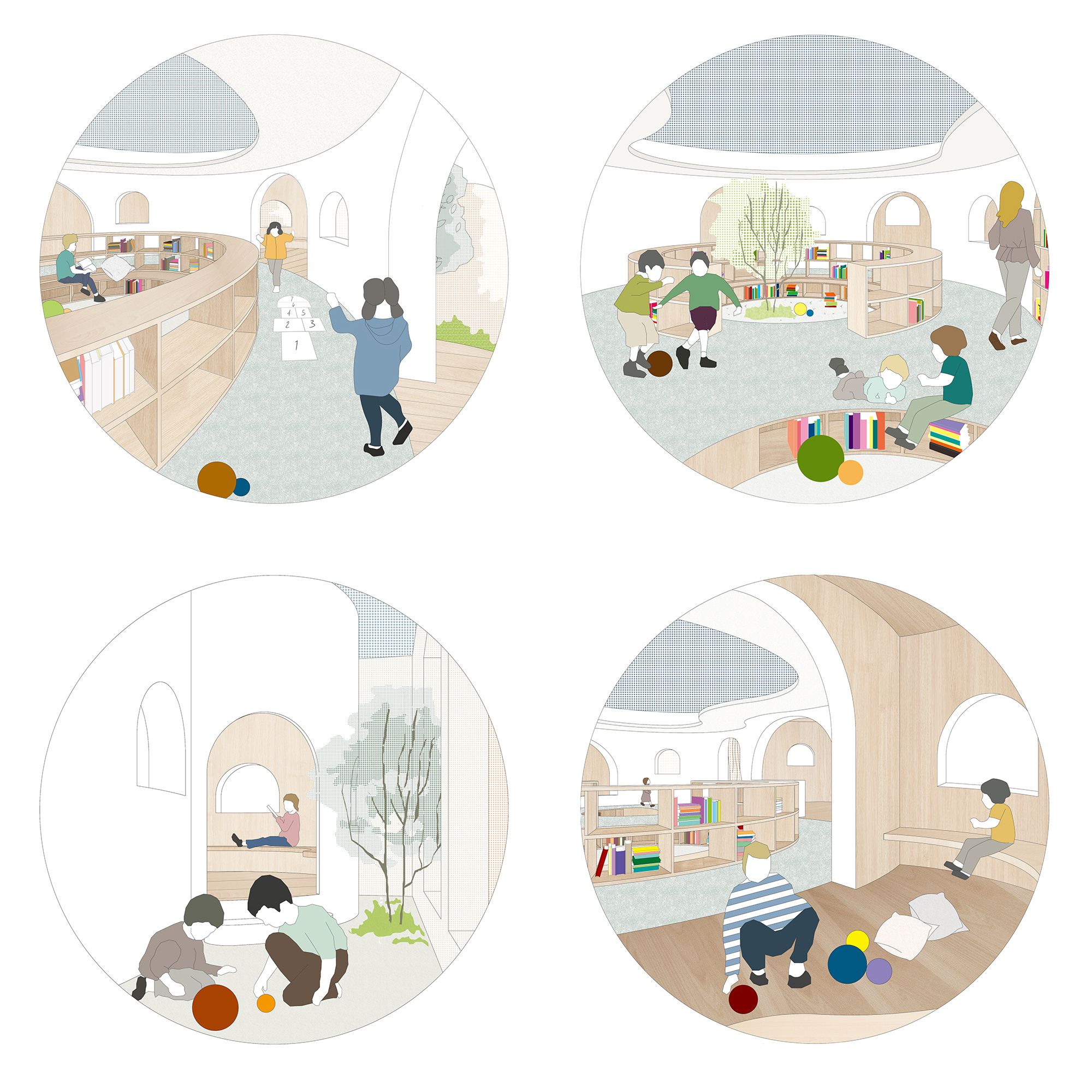 中型早教中心装饰设计平面图,早教中心装饰设计平面图