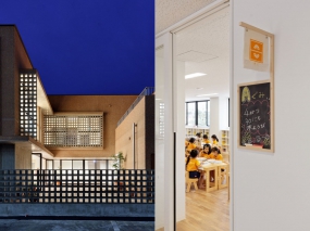  幼儿园空间设计效果图,民办九州幼儿园