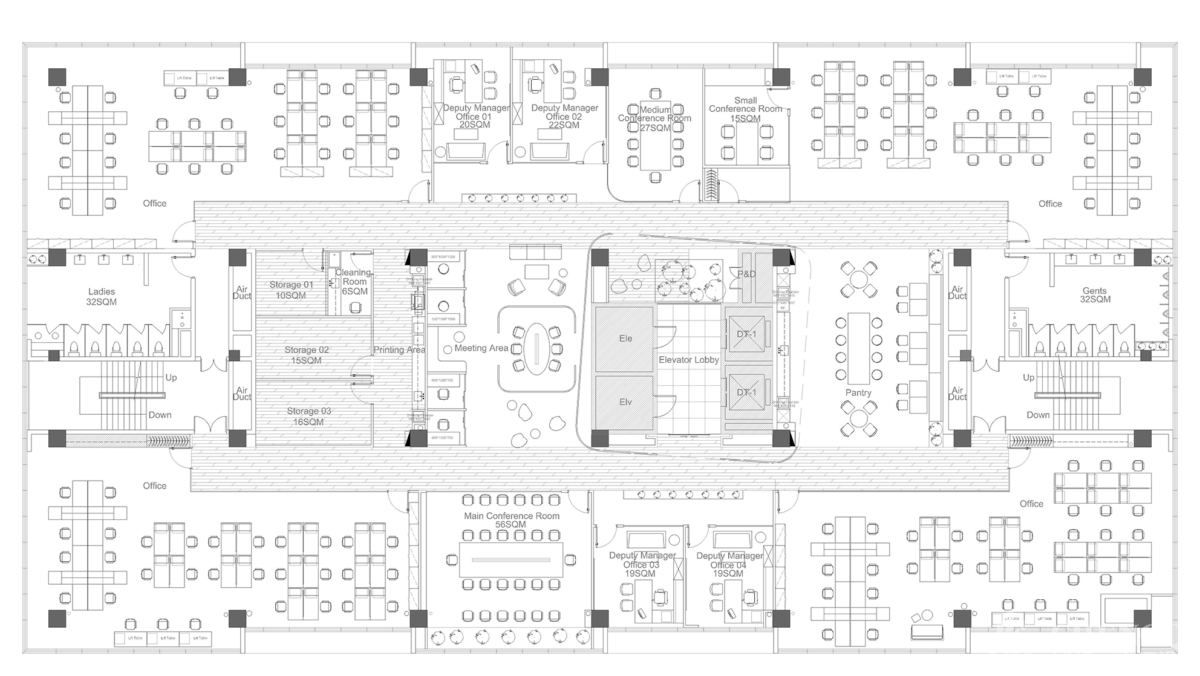 科技办公室平面图设计,科技办公室装修设计效果图