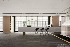 商务稳重办公室茶水间装修设计效果图,茶水间设计效果图