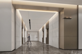 办公室电梯厅设计效果图,办公室电梯设计效果图