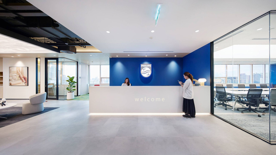 现代简约类型前台装修设计效果图,前台装修设计效果图