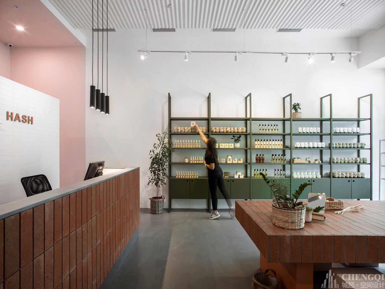 护肤品店装饰案例图,护肤品店装饰效果图