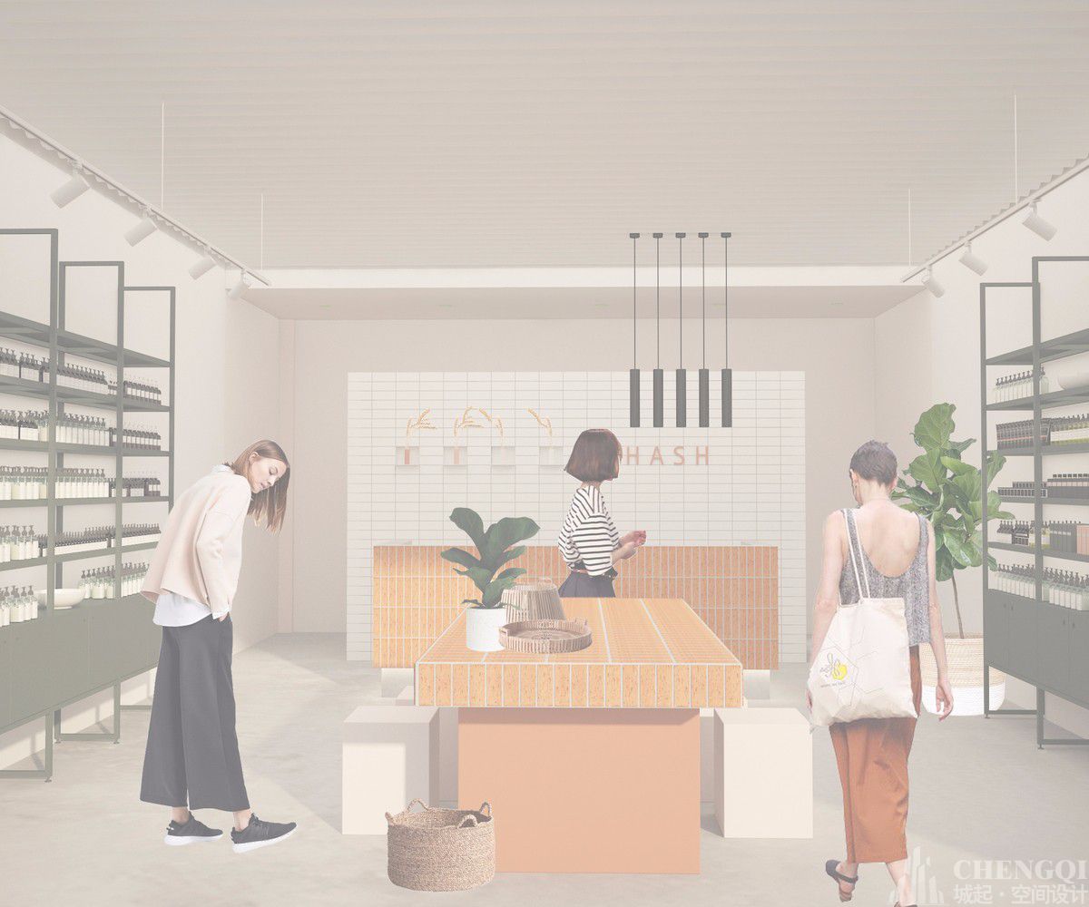 护肤品店设计案例图,护肤品店设计效果图