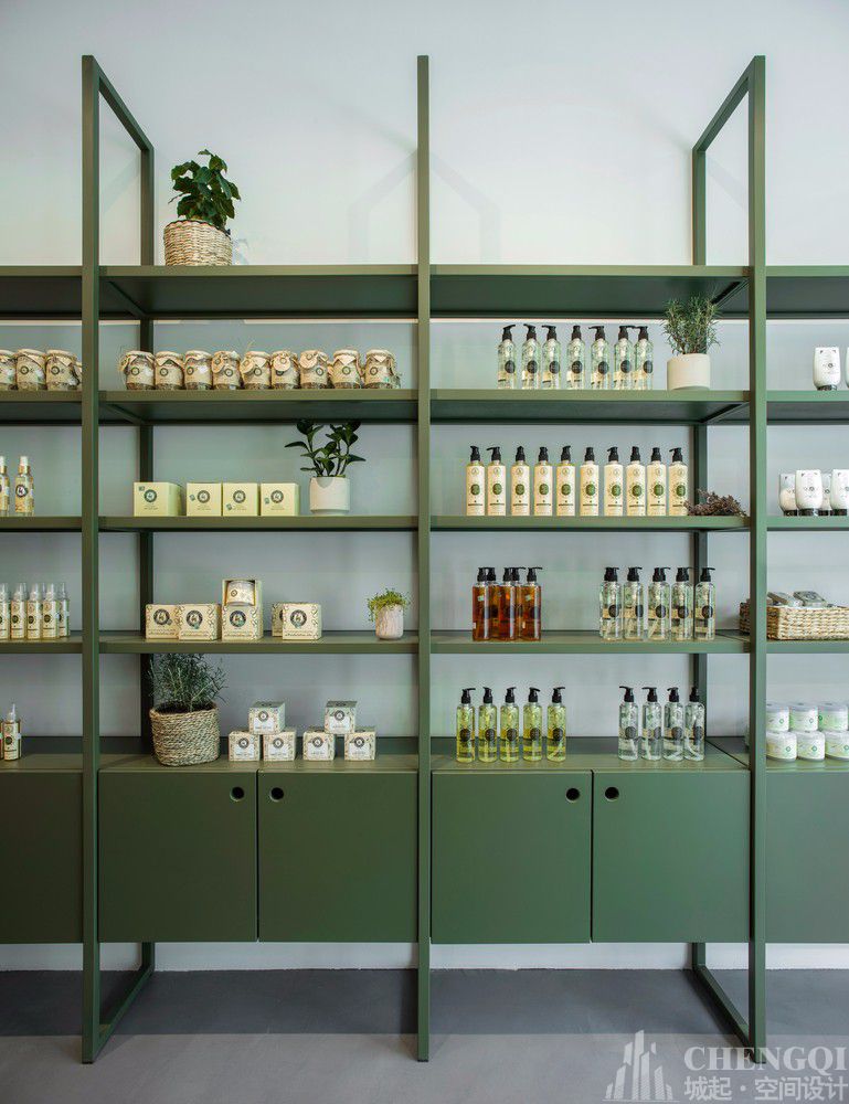 护肤品店装饰布局图,护肤品店空间设计图片