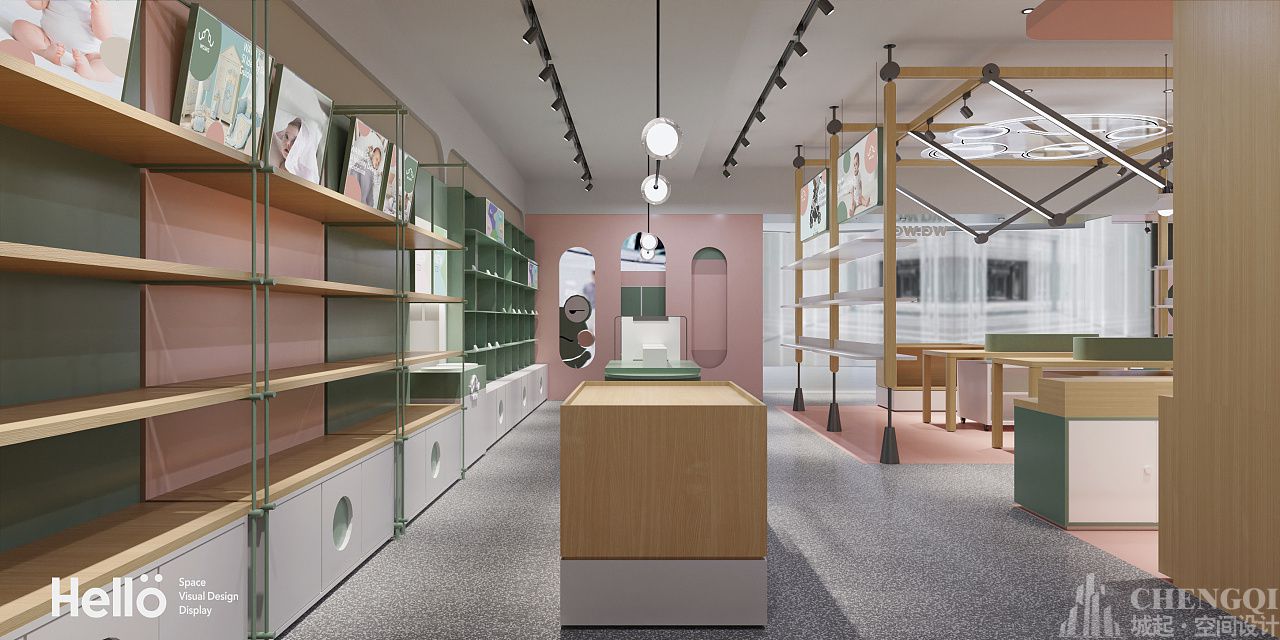 母婴店设计实景图,母婴店设计布局图