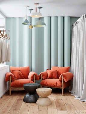 女装店设计布局图,女装店设计效果图