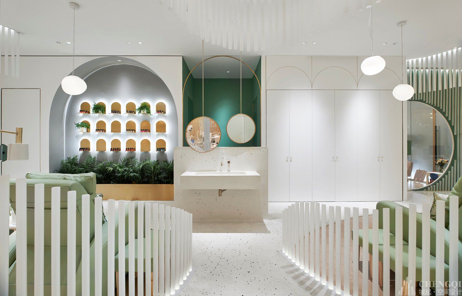 美甲美睫店空间设计图片,美甲美睫店空间设计实景图