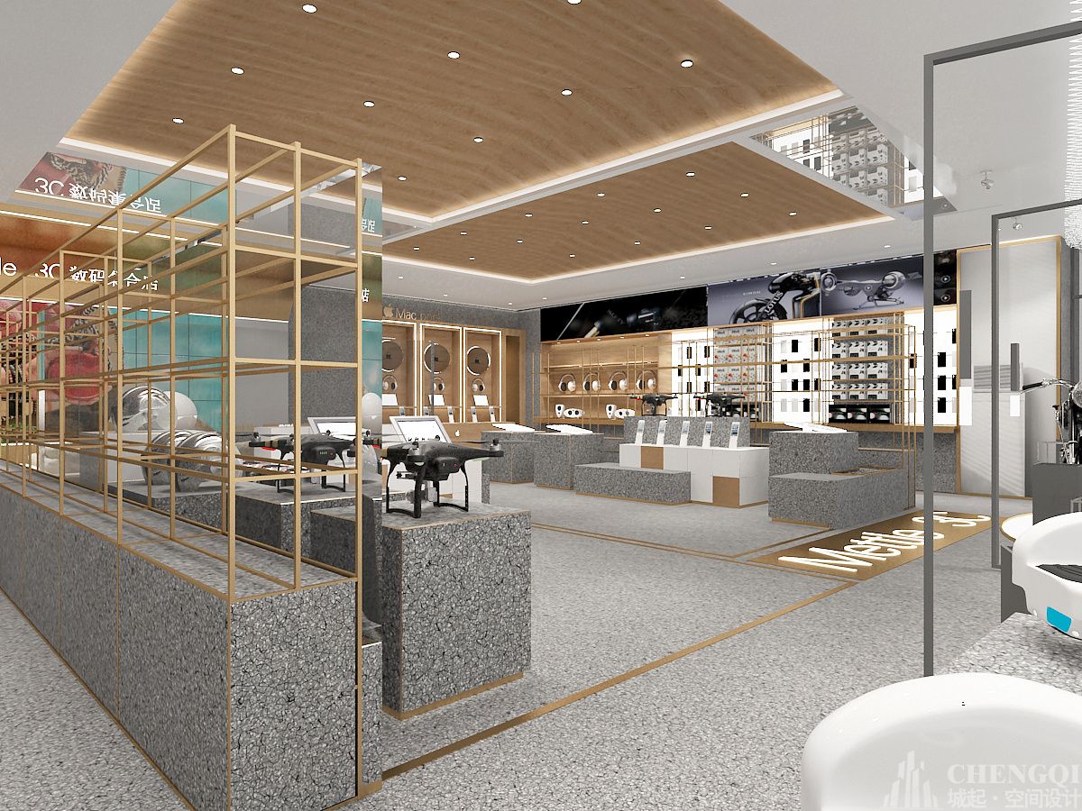 数码店装饰效果图,数码店装饰布局图