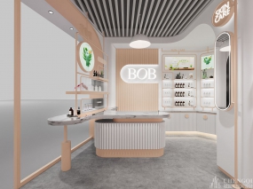 化妆品店空间设计效果图