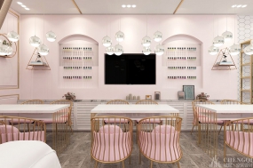 美甲美睫店装饰实景图