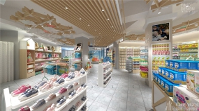 孕婴店空间设计实景图,孕婴店空间设计布局图