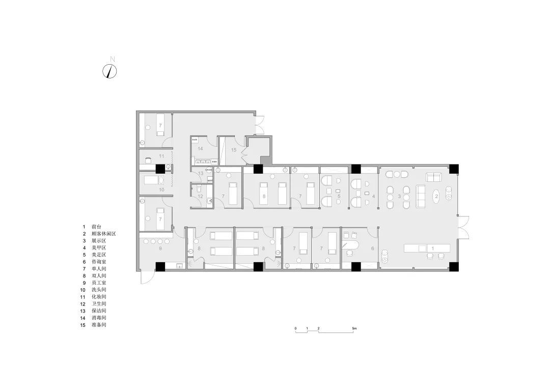 美容院装修设计实景图,美容院装修设计图片