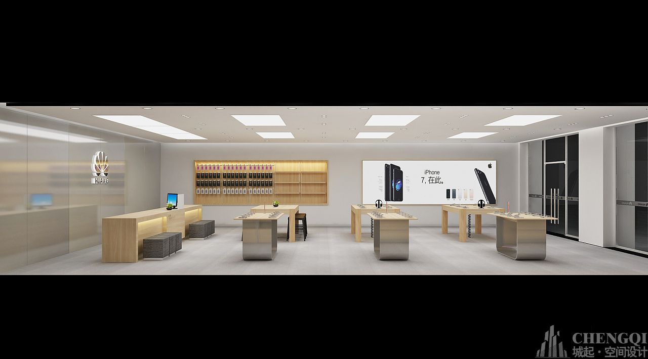 手机体验店空间设计效果图,手机体验店装饰图片