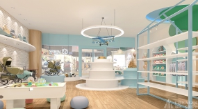 孕婴店装饰实景图,孕婴店装饰效果图